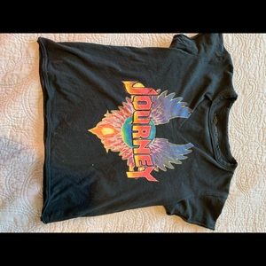Crop top journey band tee